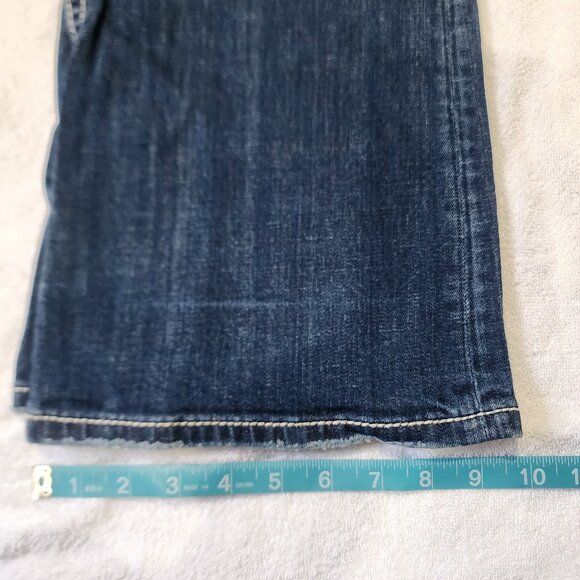 Women's Rerock EXPRESS Barely Boot Y2K Flare Western Low Rise Jeans NWOT Sz 12R - Picture 10 of 13